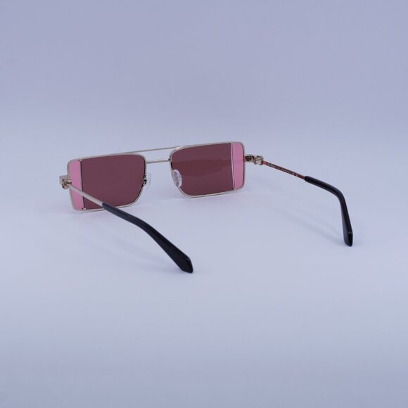Off-White OERI14A CORTEZ 7628 Sunglasses Gold Rectangle Frame, Burgundy Lenses - Picture 9 of 11